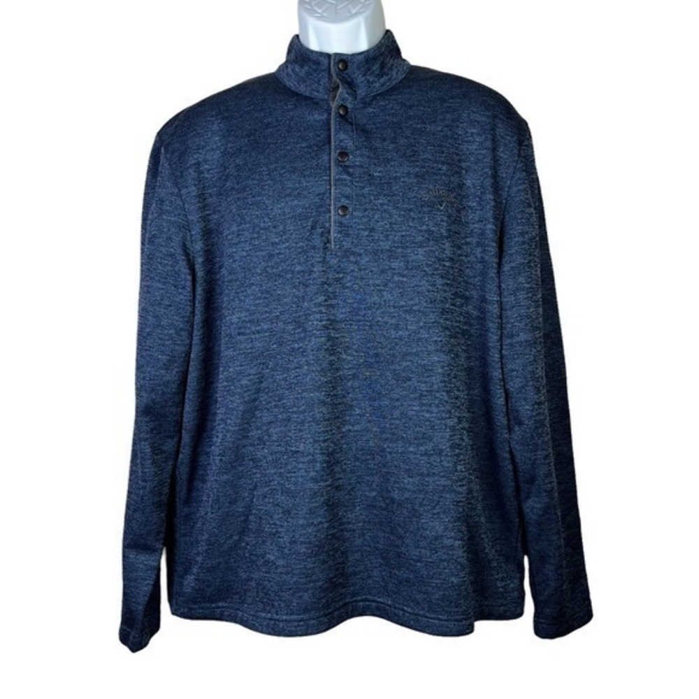Callaway Men Casual Shirt Pullover Blue Size L